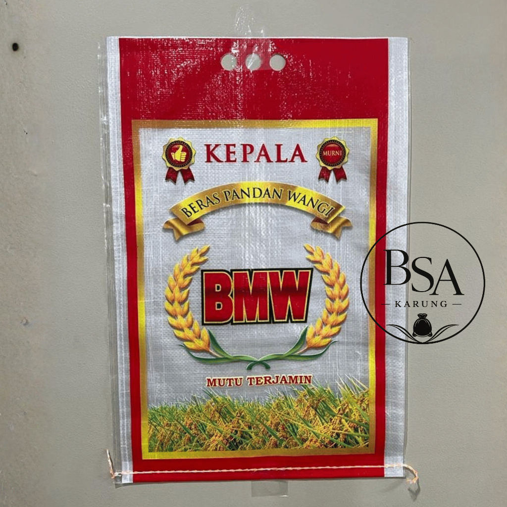 Karung Beras Laminasi Merk BMW 5kg