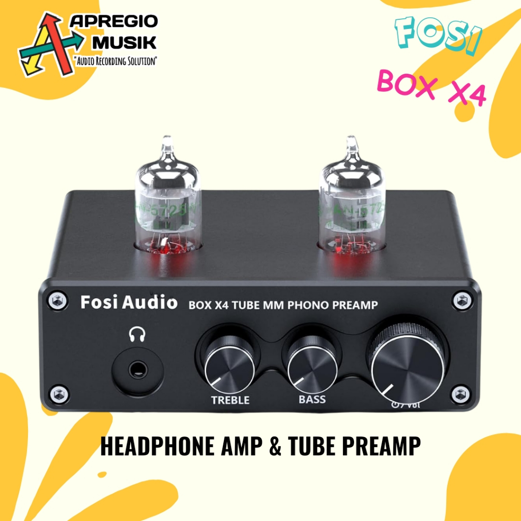 Fosi Audio BOX X4 Preamp Headphone Amplifier dan tube preamp tabung Audio