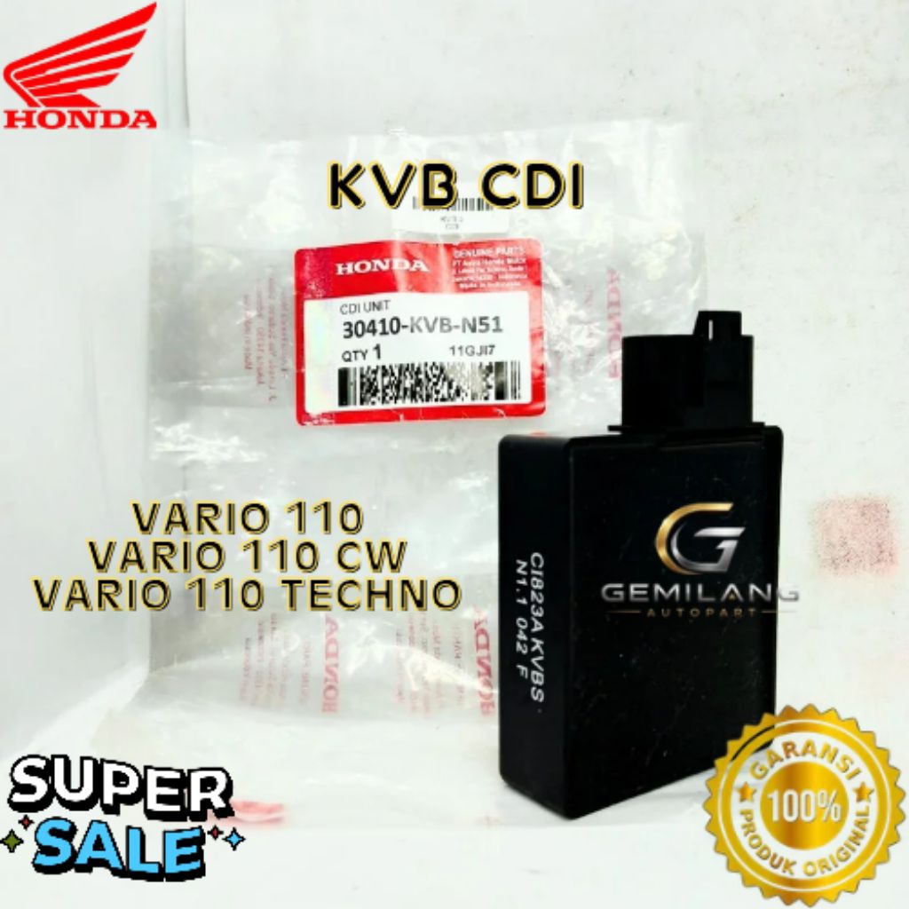 CDI KODE KVB, CDI VARIO 110, CDI VARIO 110 CW, CDI VARIO 110 TECHNO