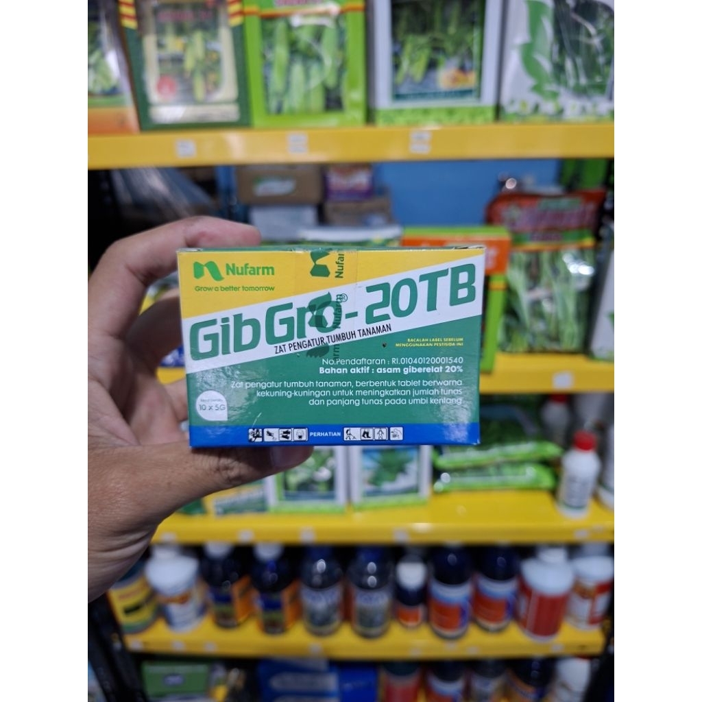 GIBGRO 20TB & GIBGRO PANEN Isi 1 Tablet – Tablet Zat Pengatur Tumbuh (ZPT) Terbaik untuk Meledakkan 