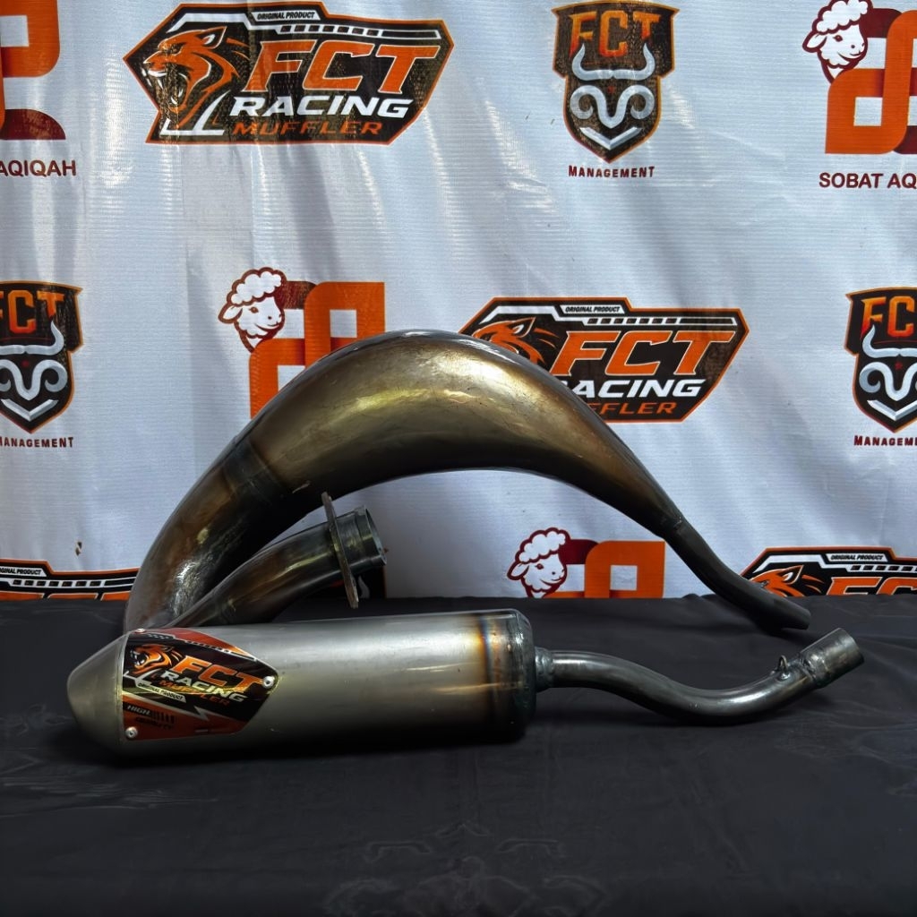 Knalpot Rgr Satria 2tak Hiu Lumba Trail Udang model YZ Pnp Rangka Standar Klx Gtx Ts Dt100