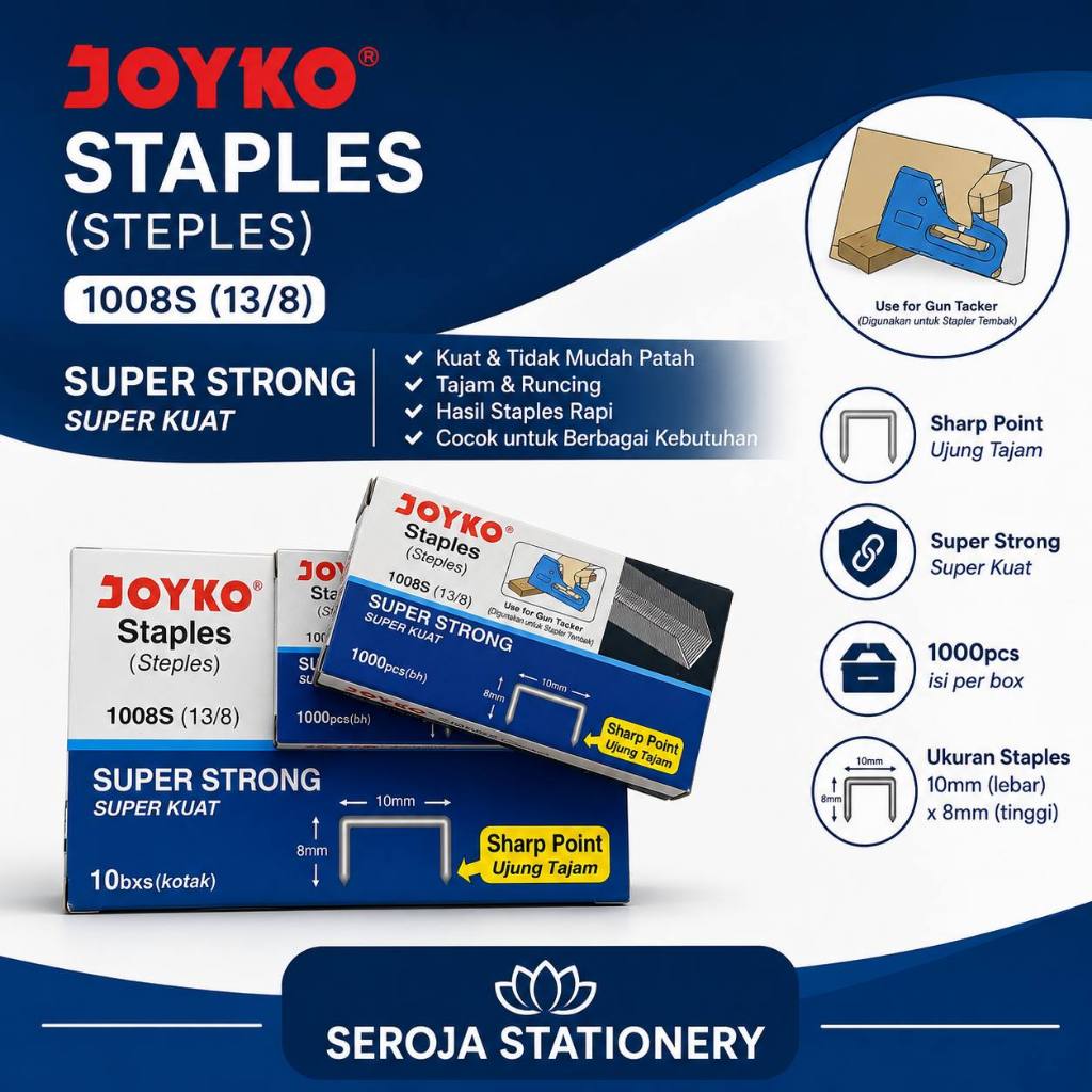 ISI STAPLES JOYKO 1008 | 13/8 | STAPLES JILID