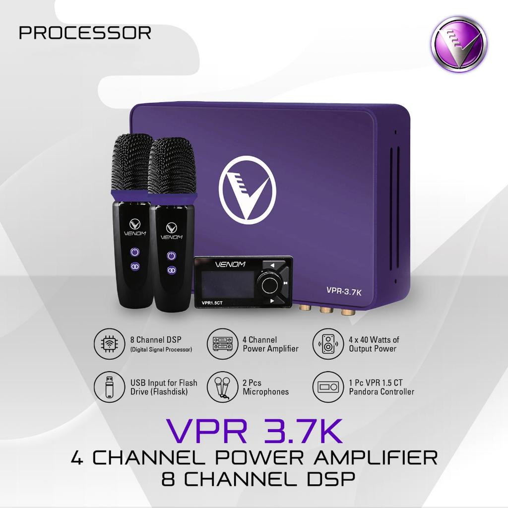 VENOM Processor Audio VPR 3.7K Karaoke Mobil 8 Channel DSP Bluetooth USB