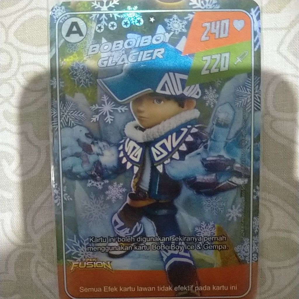 kartu boboiboy glacier fusion