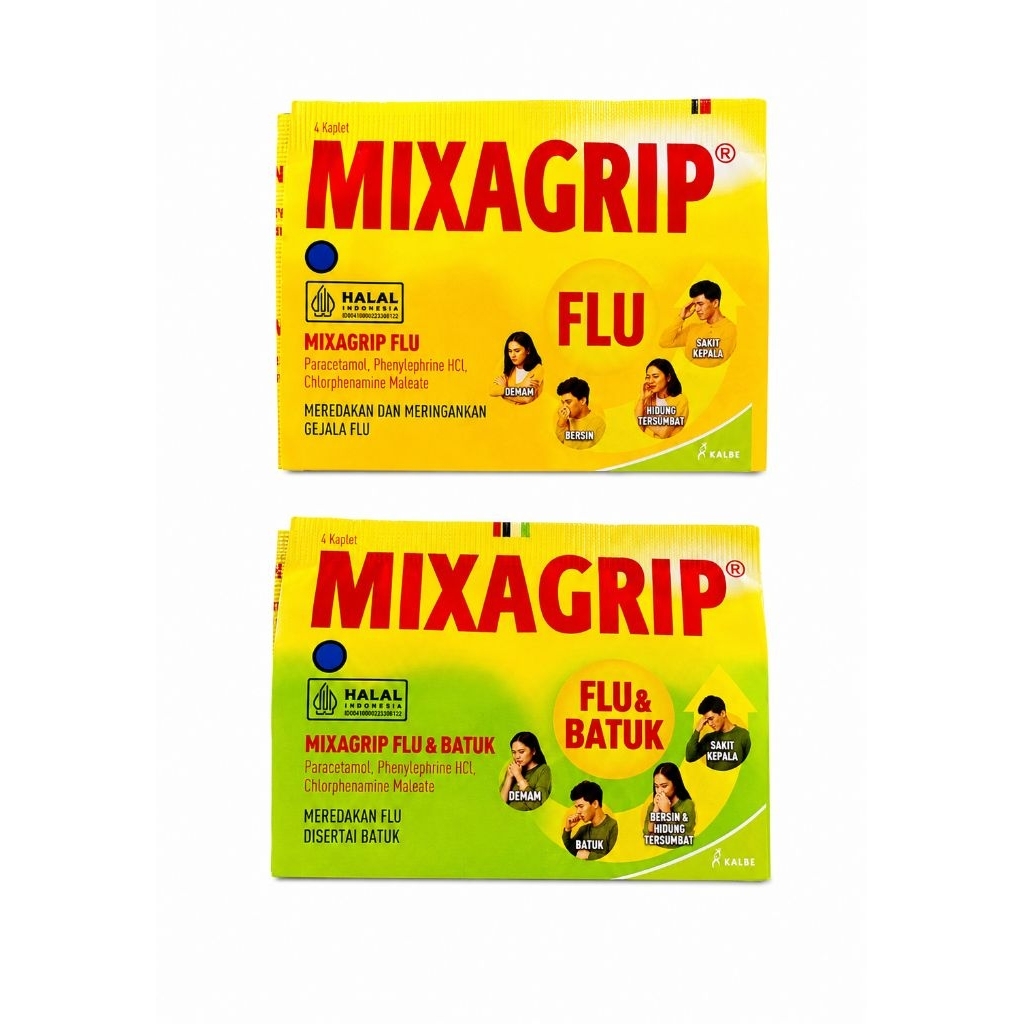 Mixagrip Flu - Mixagrip Flu Batuk Obat (Isi 4 tablet)