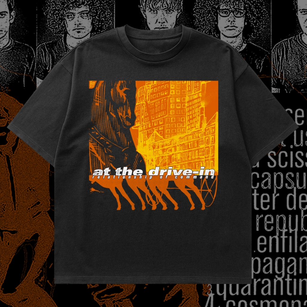 Kaos Band Bootleg Band Basic T-shirt Hydro 24s At the Drive-In | Manual Screen Printing