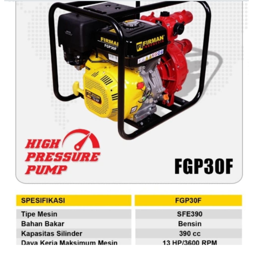 High pressure pump Firman FGP 30F