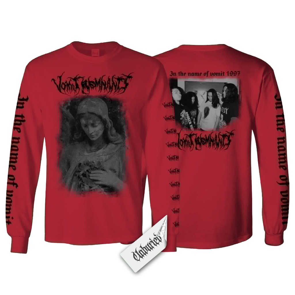 Long Sleeve - Vomit Remnants - In the Name of Vomit 1997 - Red