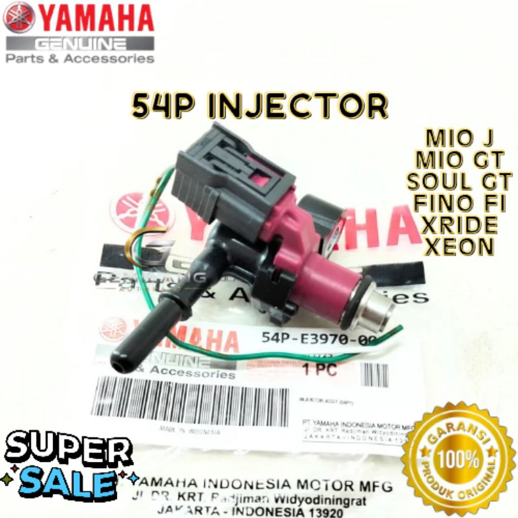 INJECTOR KODE 54P, INJECTOR MIO J, INJECTOR MIO GT, INJECTOR SOUL GT, INJECTOR FINO FI, INJECTOR XRI
