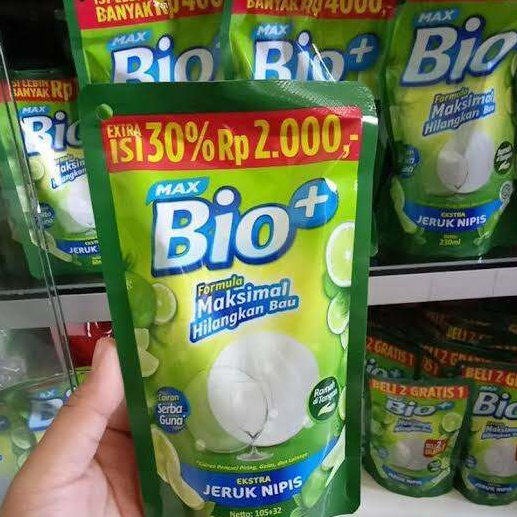 Promo 10 Pcs Sabun Cuci Piring Max Bio+ Liquid Pencuci Piring Bio+ Ekonomis 2000an 100 Ml Pencuci Pi