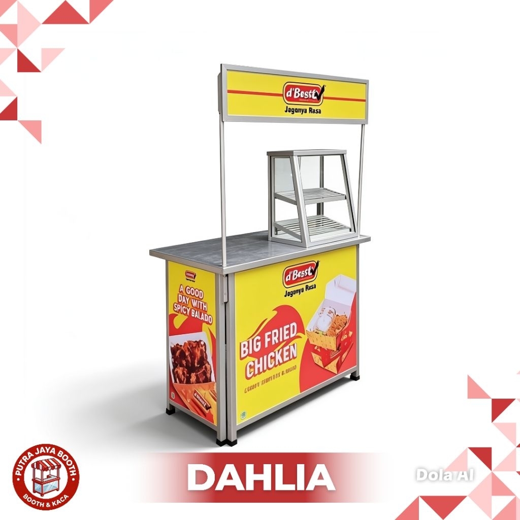 Booth Portable Full Gambar Etalase Ayam
