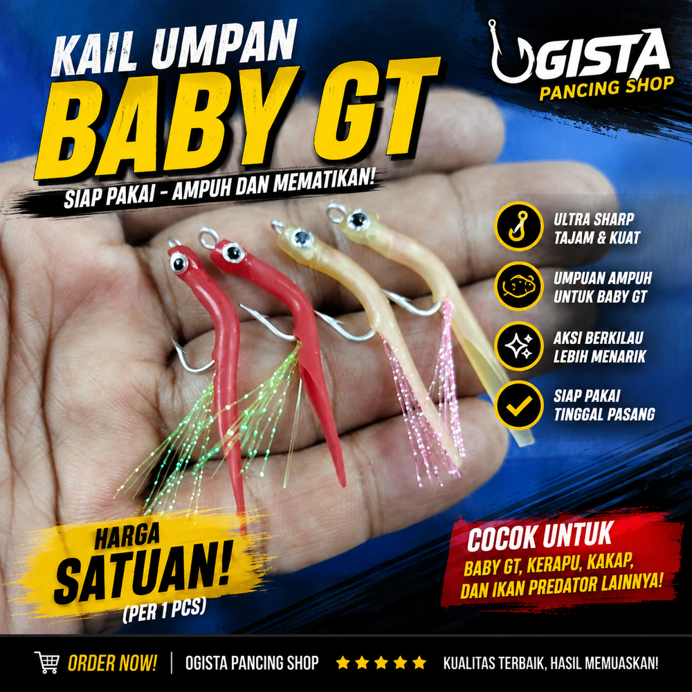 MATA KAIL BABY GT HARGA SATUAN MANCING CASTING MUARA DAN KARANG