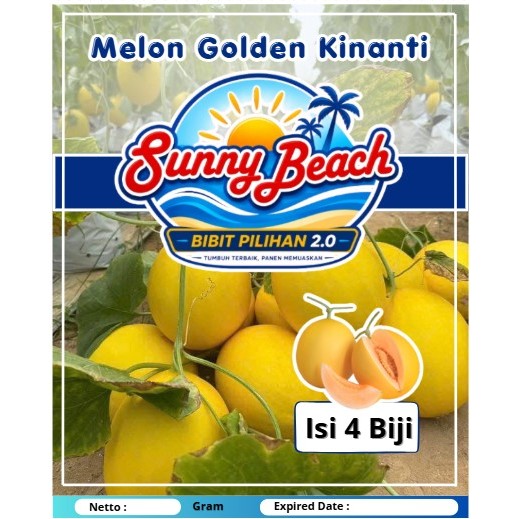 Bibit Pilihan 2.0 | Bibit Melon Golden Kinanti | Melon Golden Kinanti