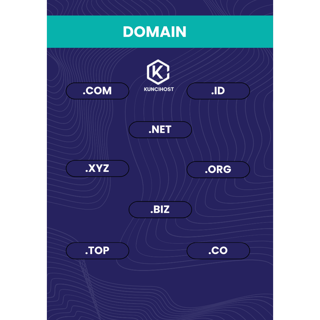 Registrasi Domain Website (.com .net .org .xyz .id .co .biz .top) 1 Tahun