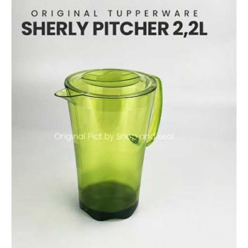 sherly pitcher tupperware teko kristal hijau
