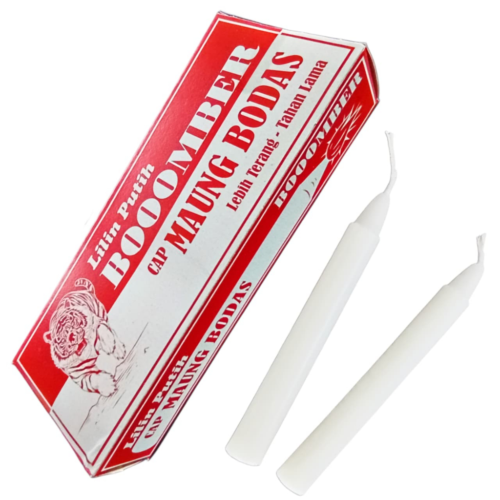 [8 Pcs] Lilin Putih Boomber 12 Cm/Lilin Putih/Lilin Lampu