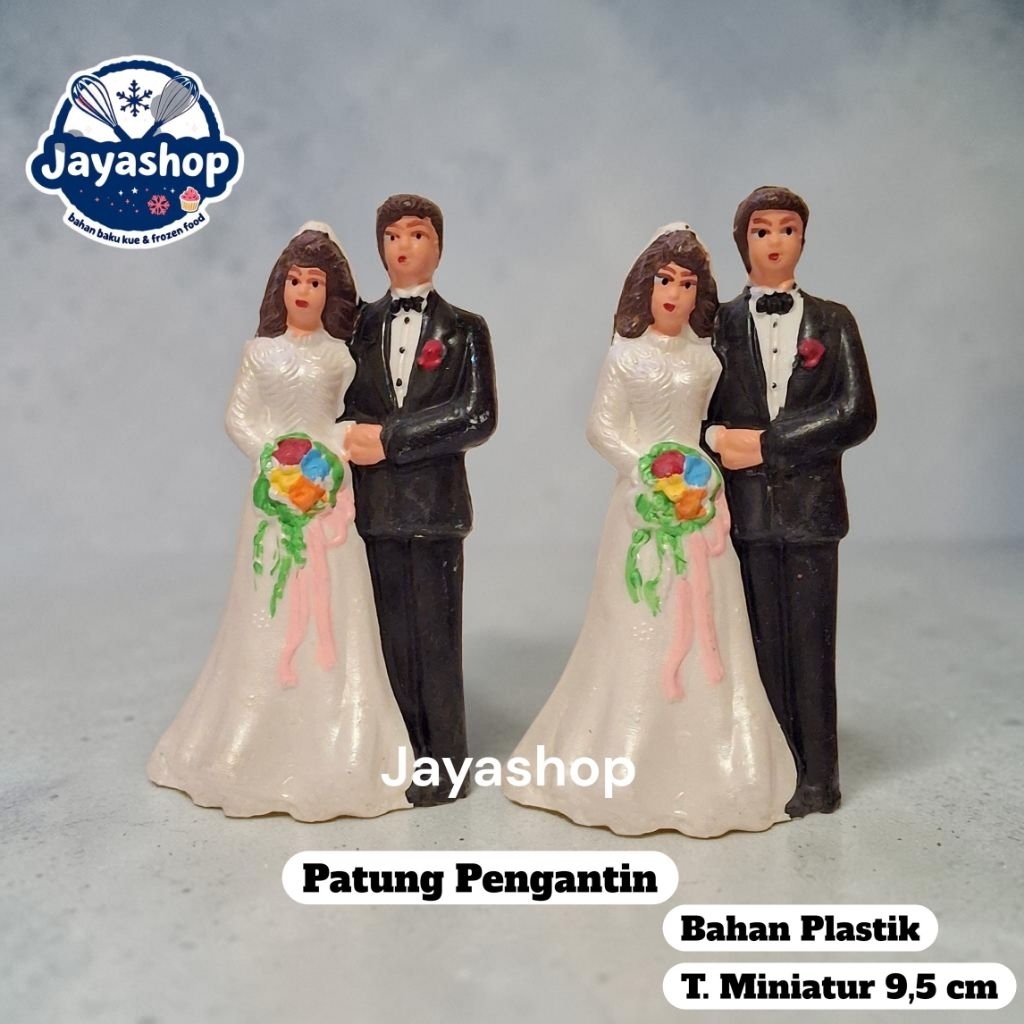 Topper Cake Hiasan Kue Patung Pengantin / Patung Boneka Mainan Plastik Dekor Kue Bolu Pengantin