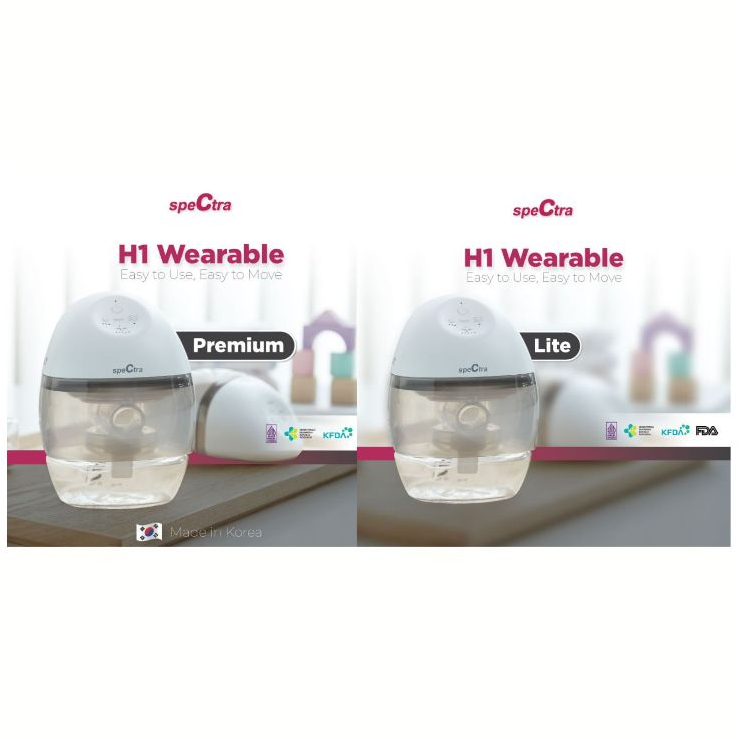 Pompa Asi Elektrik Spectra Wearable Electric Breastpump H1 Premium, H1 Lite