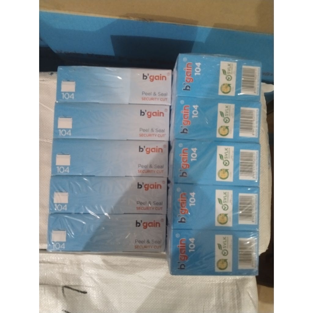 amplop 104 (tanggung) murah merek bgain 1 pack isi 50 lembar