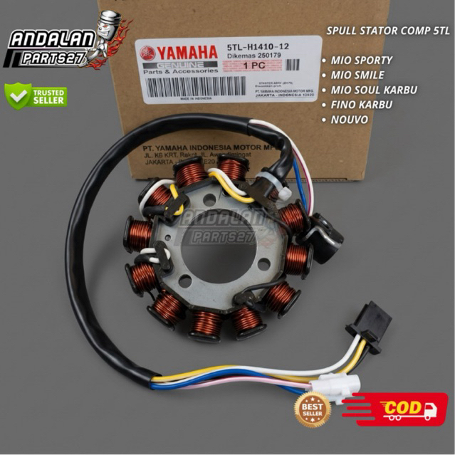 Spull Stator Assy 5TL Mio Sporty Smile Soul Fino Karbu - Spul Pengapian Motor Yamaha