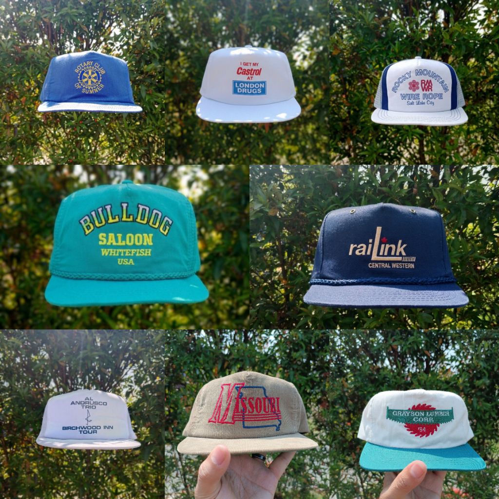 topi roppehat vintage gaya Amerika style
