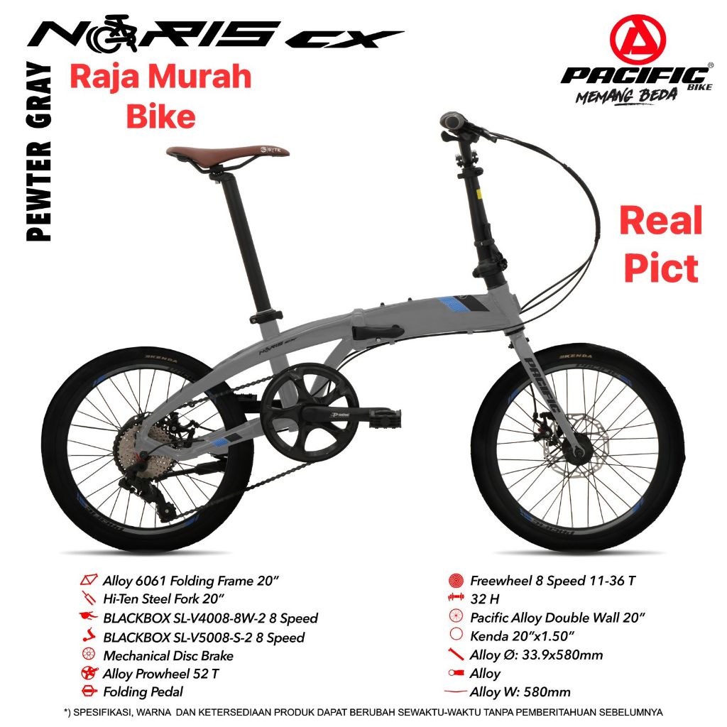 Sepeda Lipat Pacific Noris CX 20 Inch Sepeda Lipat 20 Inch Pacific Noris CX