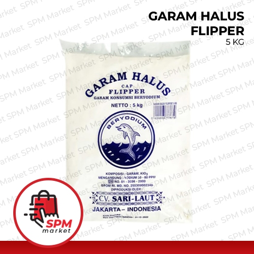 Garam Flipper 5 Kg / Garam Masak Halus / Garam Meja Flipper Kemasan 5kg