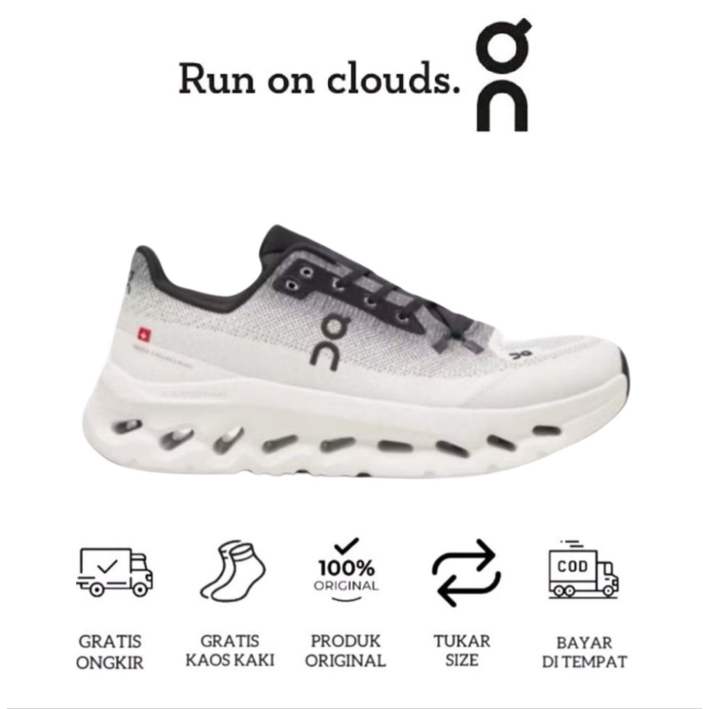 Sepatu On Cloudtilt Black Ivory Shoes-3ME10101430