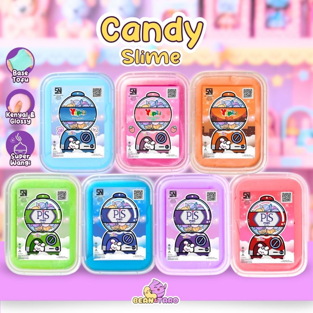CANDY SLIME BY SLIME BINTARO || TOFU SLIME || SLIME TERMURAH | || SLIME BERKUALITAS
