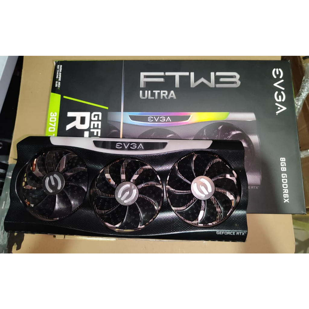 VGA NVIDIA EVGA RTX 3070 Ti | RTX 3070Ti FTW3 Ultra Gaming 8GB GDDR6X - 2ND DENGAN BOX