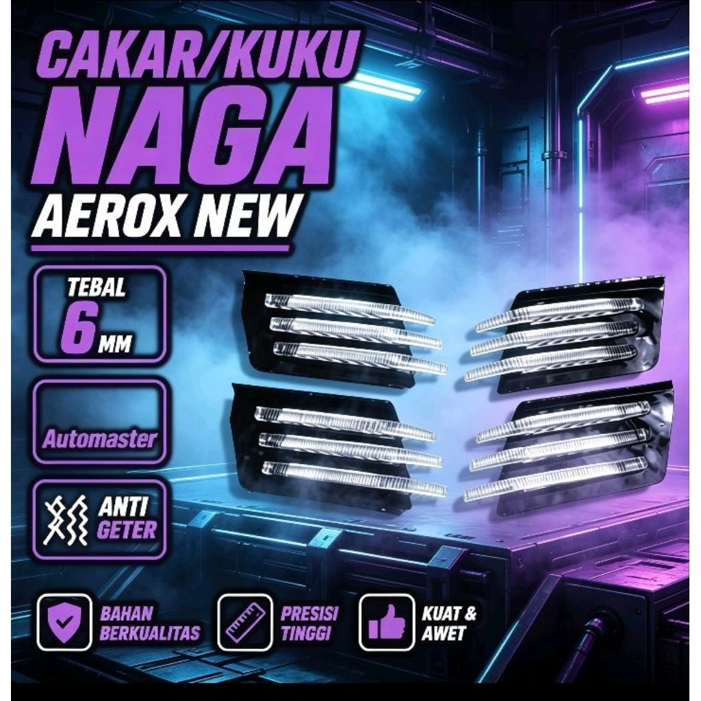 Cakar kuku Naga Aerox New/Slim frame Cakar naga