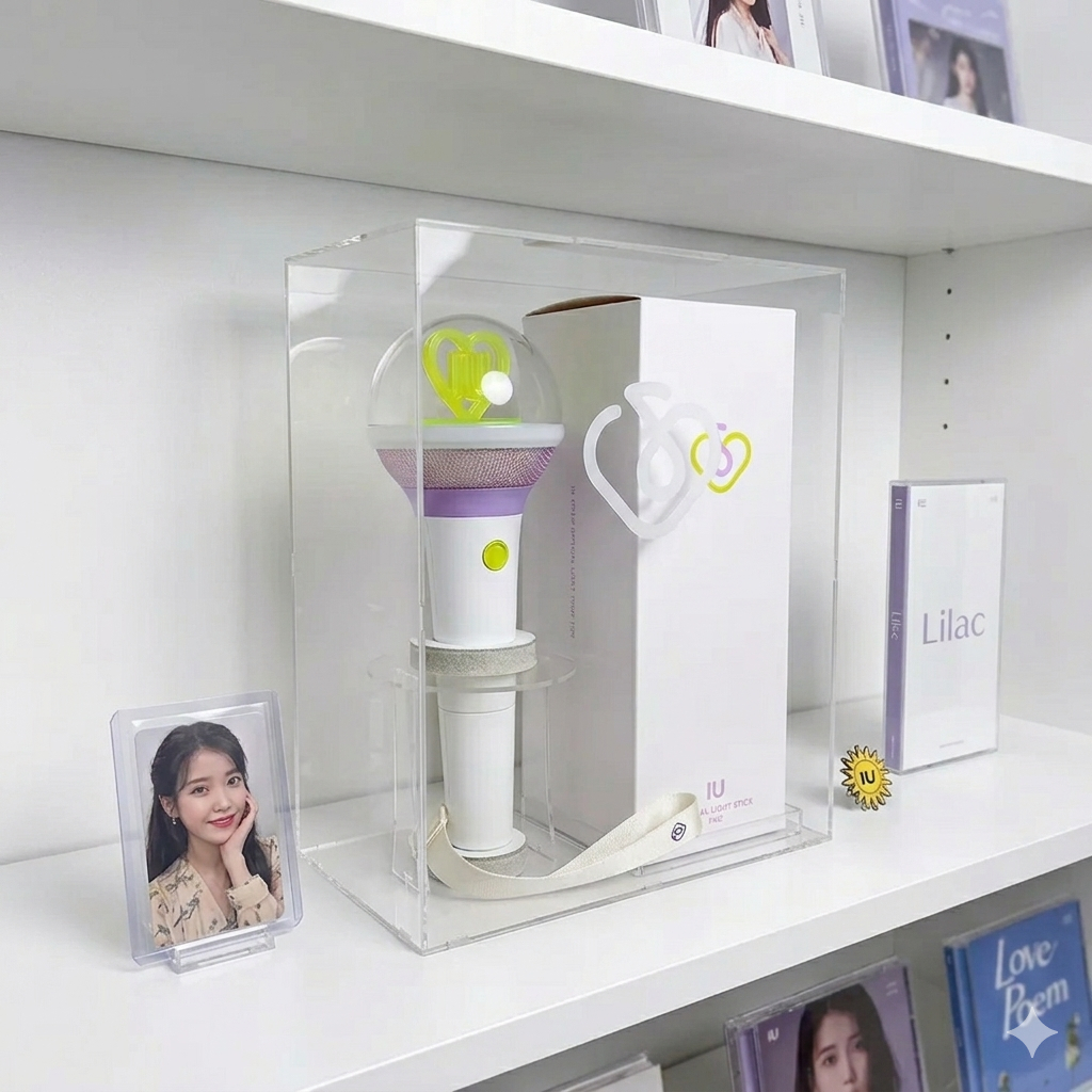 Lightstick IU / Box Lightstick IU / Tempat Lightstck Akrilik / IU Lightstick / Box Lightstick IU x B
