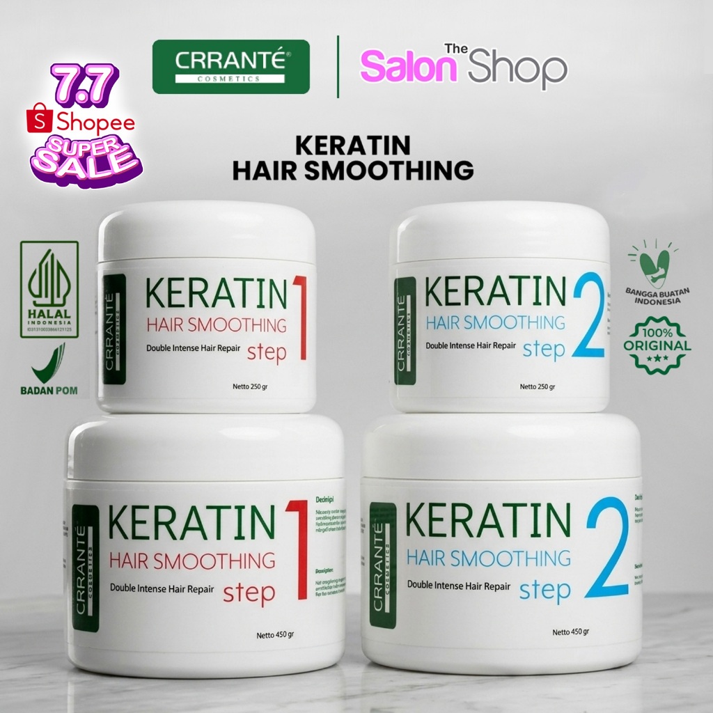 Crrante Keratin Hair Smoothing | Straightener Rebonding Opti Straight Pelurus Rambut | gdkd01