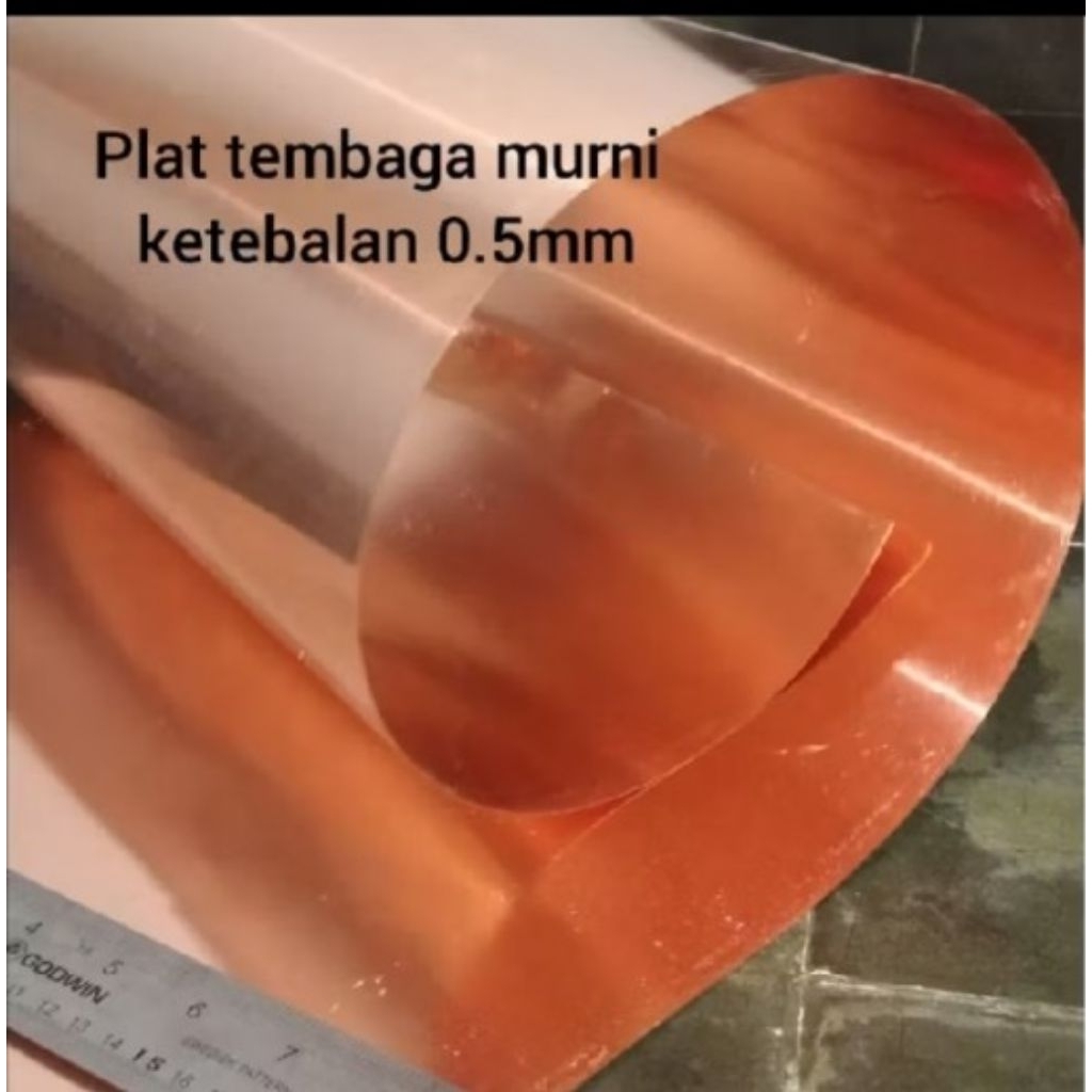 plat tembaga 0,5mm berbagai ukuran