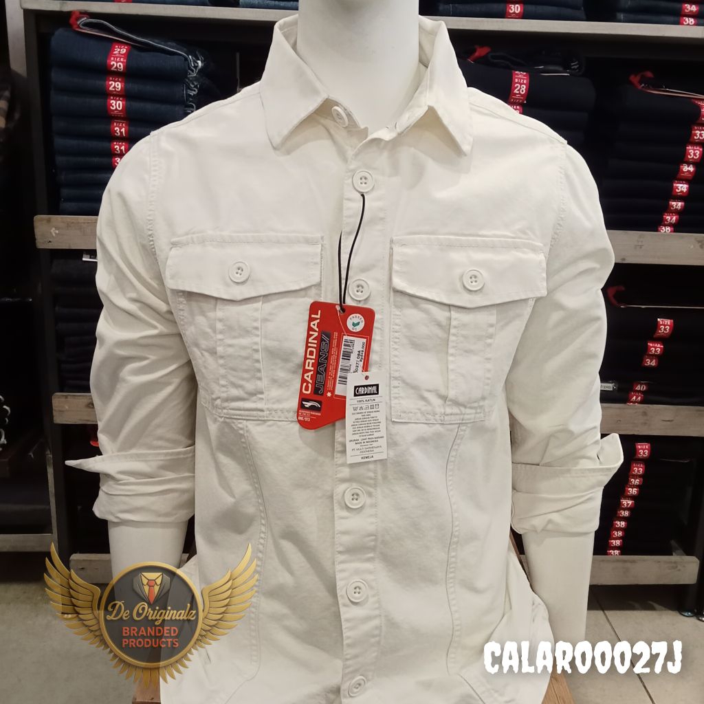 CARDINAL JEANS Kemeja Jaket Pria CALAR00027J Putih