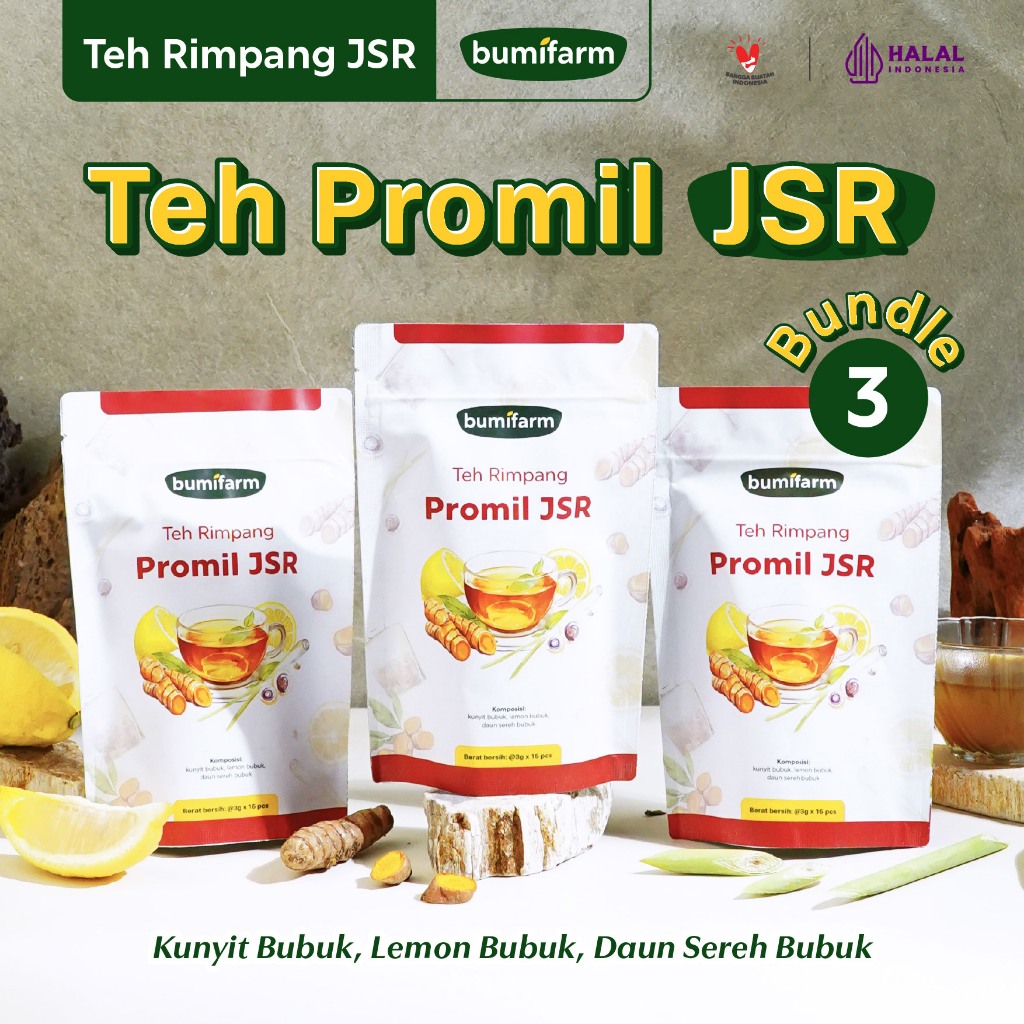 BUNDLING 3 JSR PROMIL BUMIFARM / JSR DETOX RAHIM / JAMU PROMIL / RAMUAN PROMIL JSR / JSR PROMIL / RE