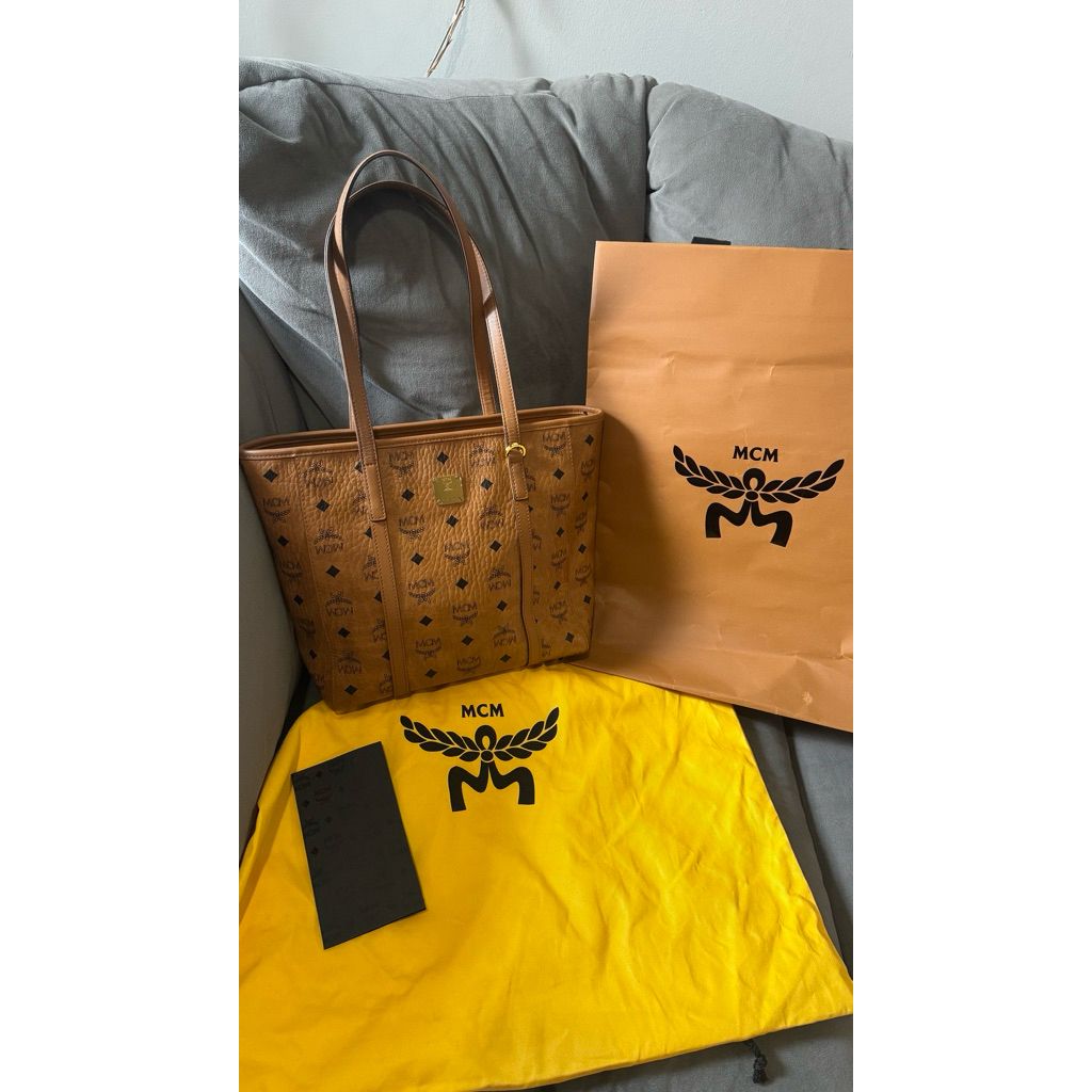 Tas MCM Toni Visetos Shopper SML MCM Bag Medium (NEGO) AUTHENTIC