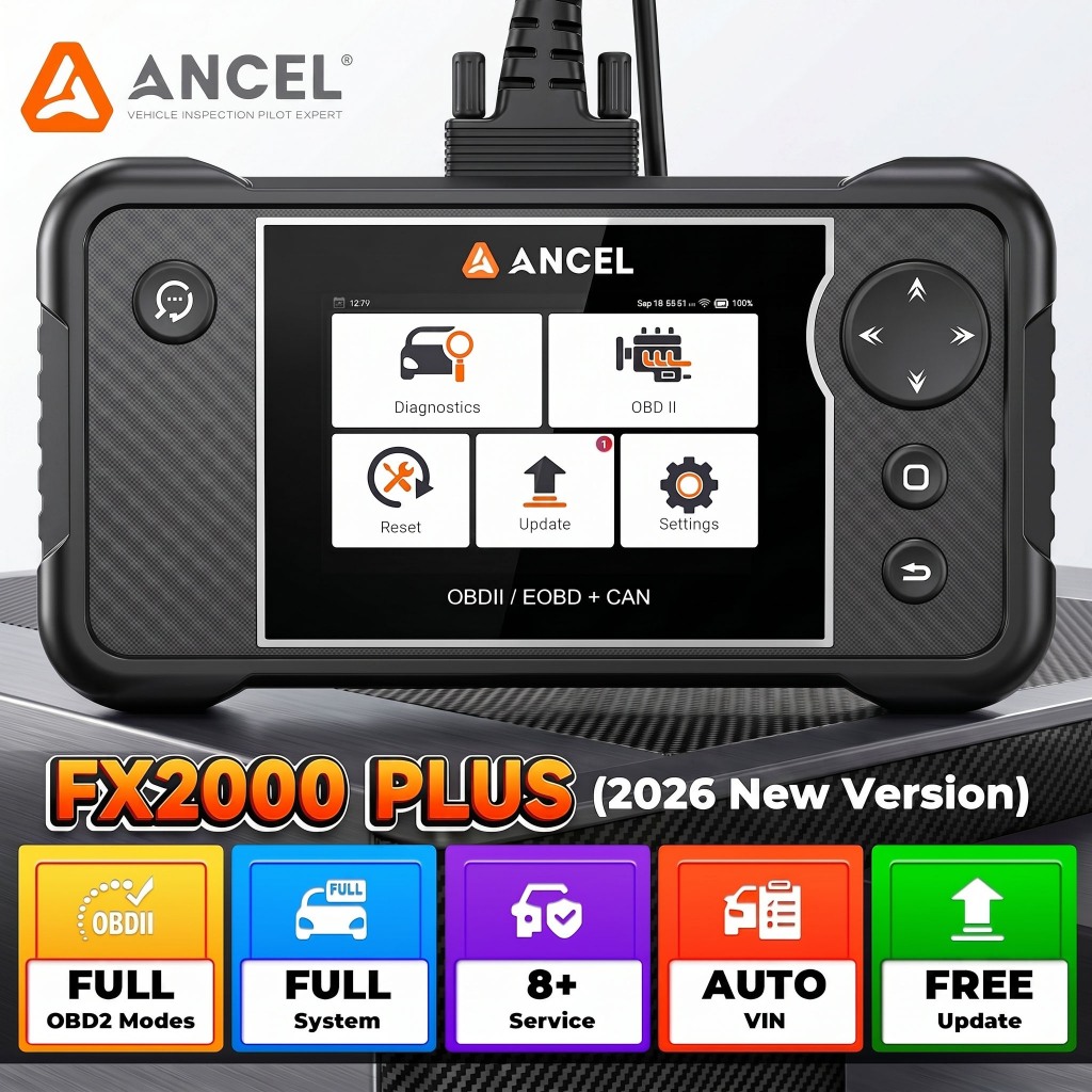 ANCEL FX2000 Plus OBD2 Scanner Mobil 8 Reset Function Full System Automotive Diagnostic Tool - Lifet