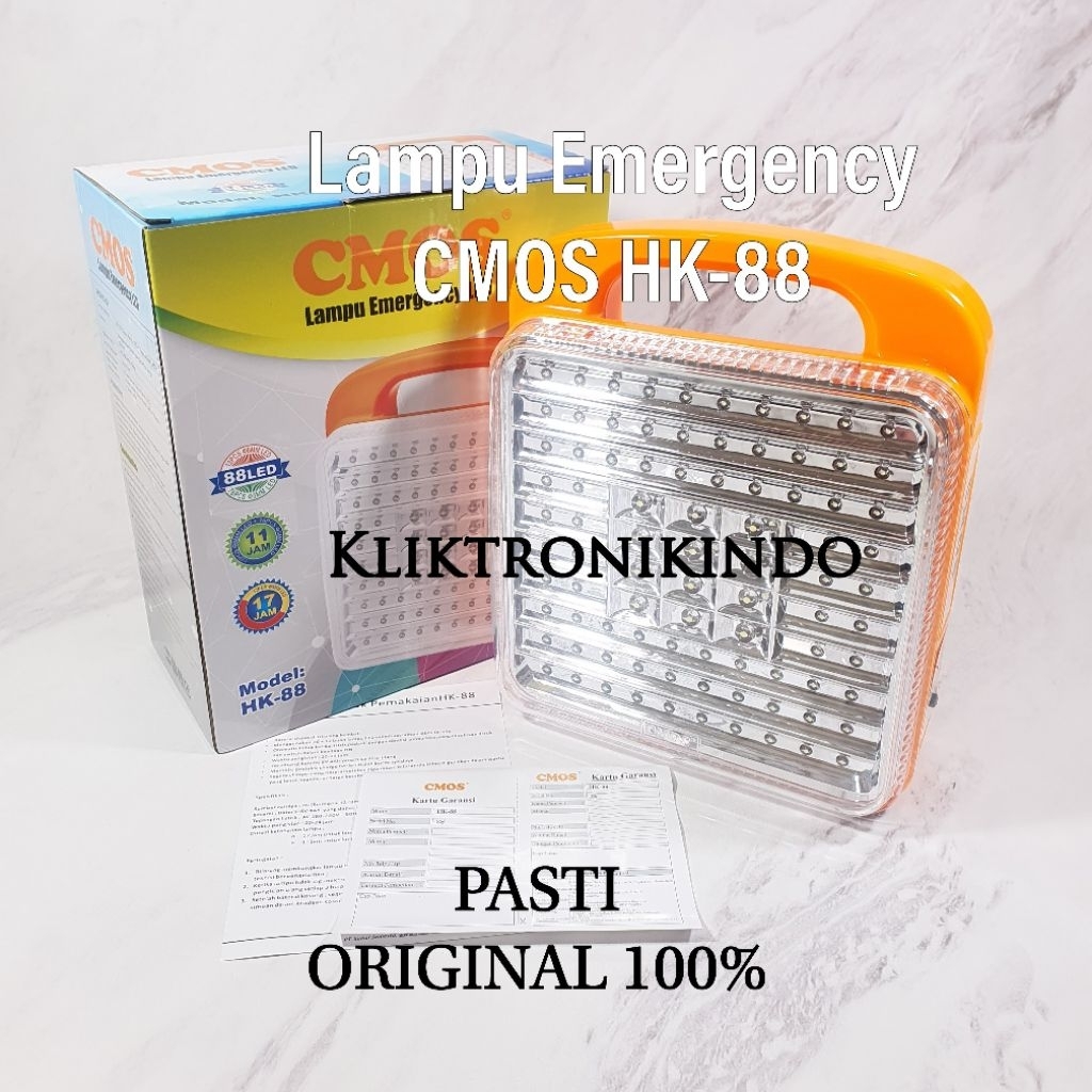 Lampu Emergency CMOS HK-88 Emergency Lamp Cmos HK-88 Lampu Darurat LED CMOS HK88 ORIGINAL 100%