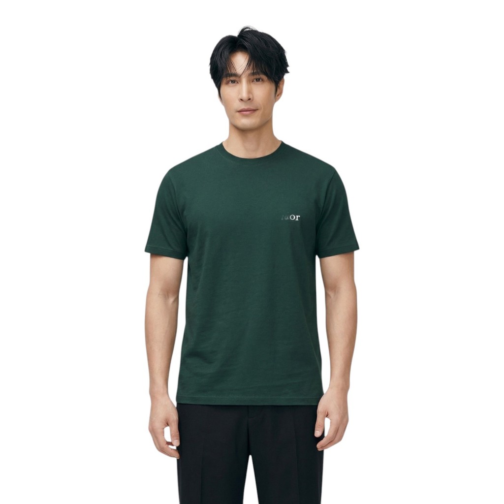 Damen Herren T-Shirt Cotton Letter Printed Green OROR
