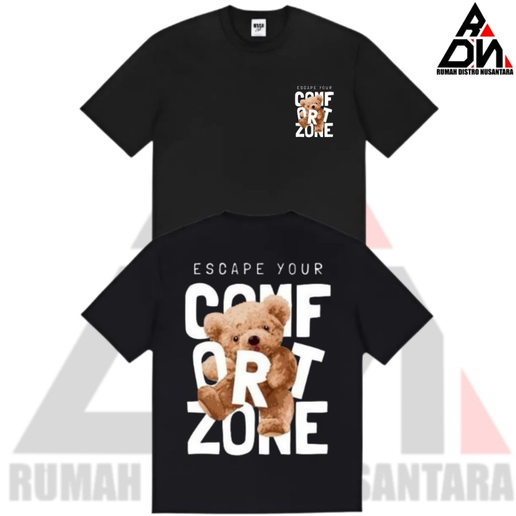 Kaos Comfort Zone / Baju Pria Wanita T-shirt Combed 24s Premium