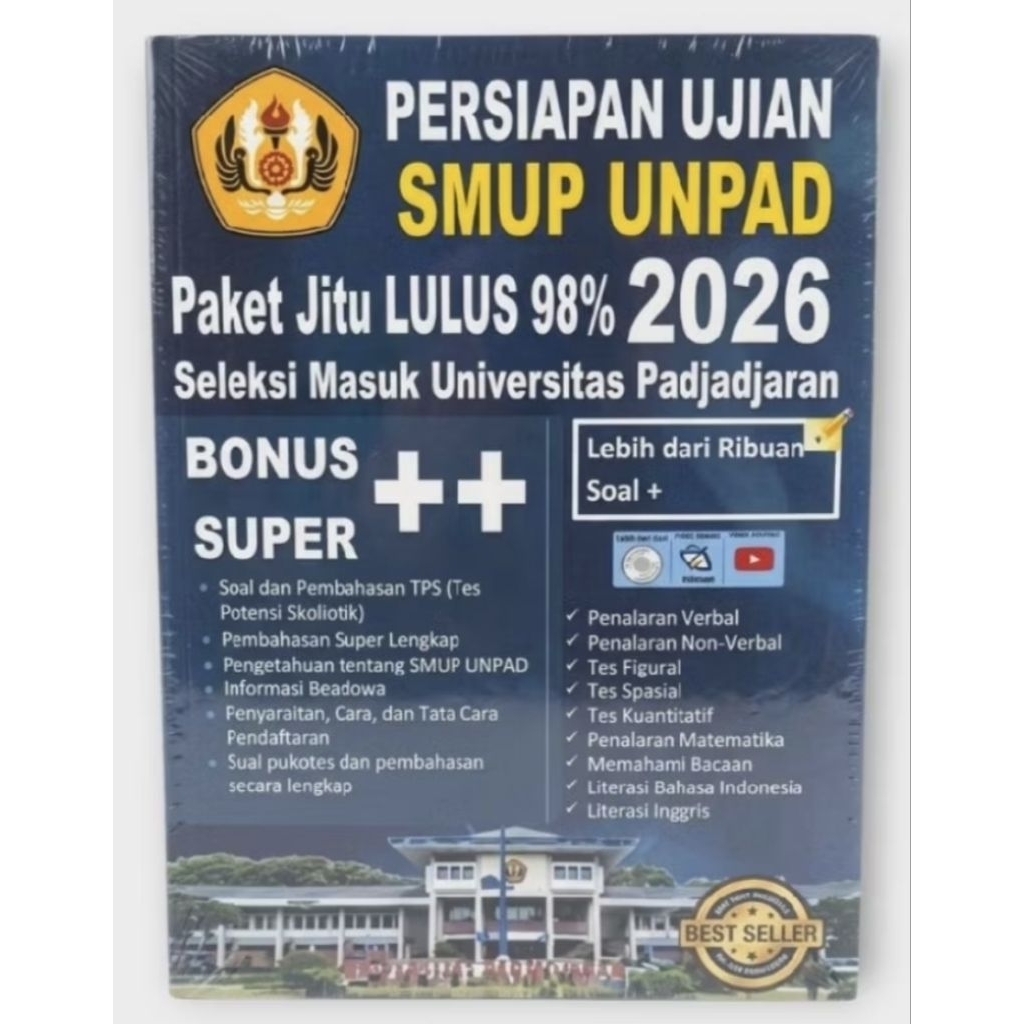 BUKU PERSIAPAN UJIAN SMUP UNPAD 2026 Terlaris