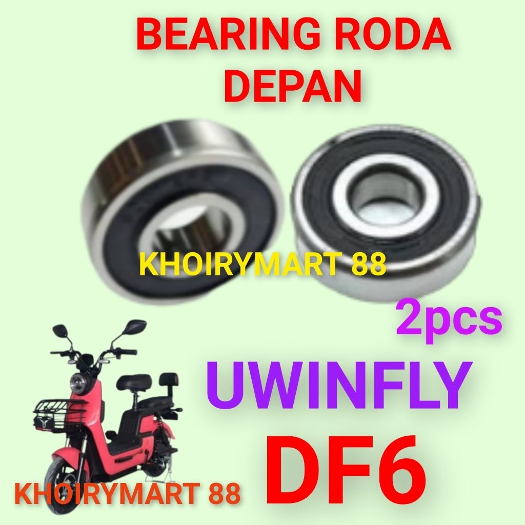 bearing roda depan uwinfly df6 laker klahar roda depan sepeda listrik uwinfly df6
