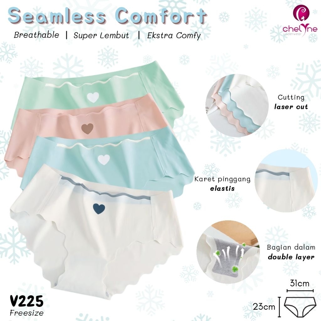 CD SEAMLESS CHELYNE 225 CELANA DALAM WANITA - BUNGALILY