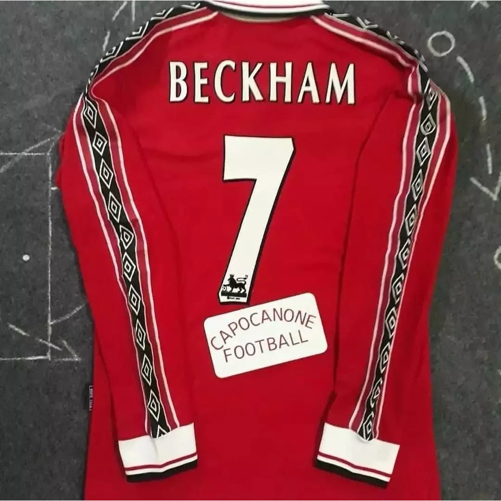 JERSEY MANCHESTER UNITED RETRO 1998 1999 2000 1997 MU 98 99 00 97 treble Panjang Full patch