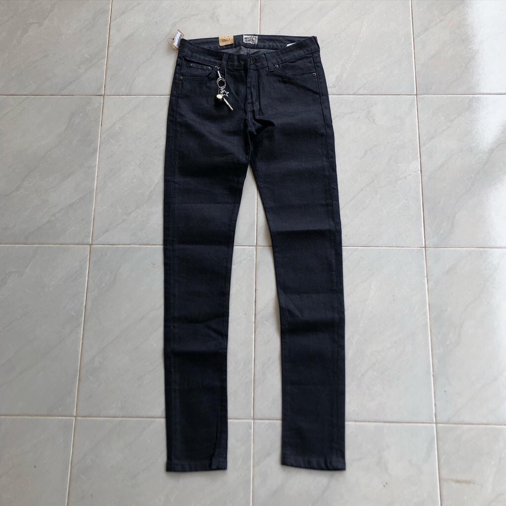 NAKED & FAMOUS WAX COATED DENIM JEANS STRECH SKINNY GUY