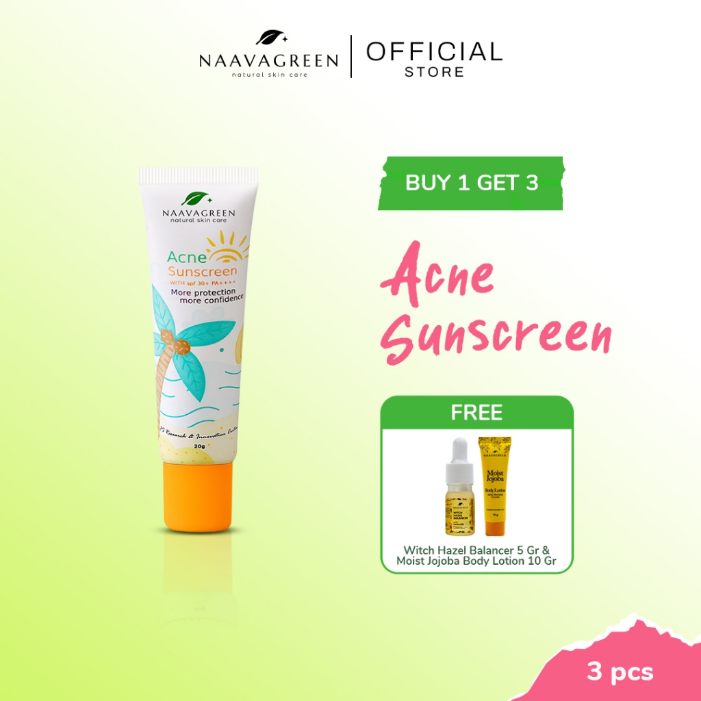 Naavagreen Acne Sunscreen - Sunblock  Wajah
