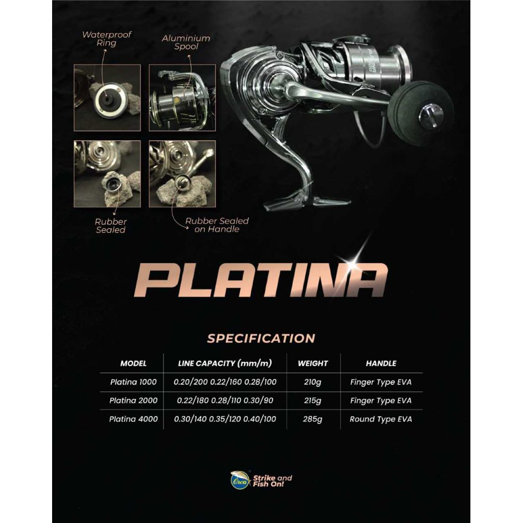 REEL ORCA PLATINA 1000/2000