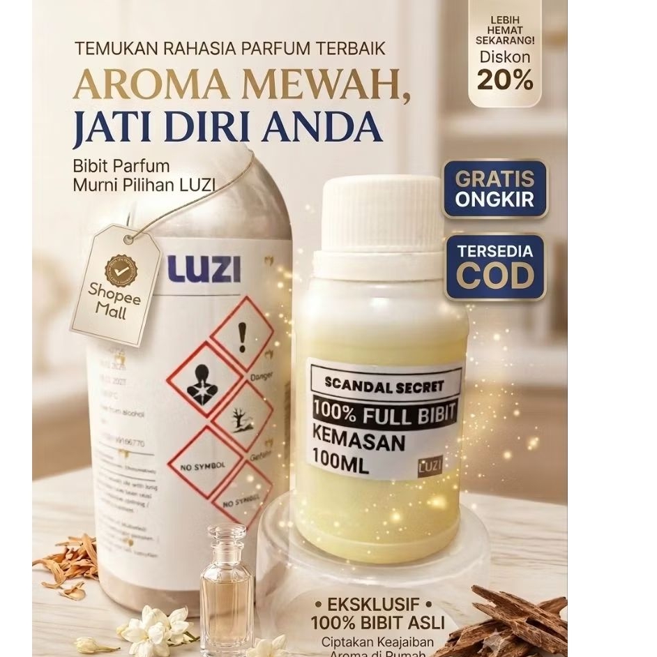 FULL BIBIT SCANDAL SCREET BY LUZI 100ML original