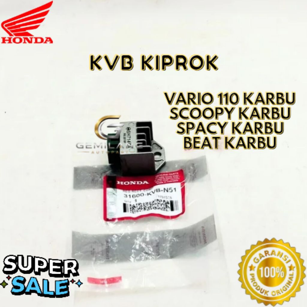 KIPROK KODE KVB, KIPROK VARIO 110 KARBU, KIPROK SCOOPY KARBU, KIPROK SPACY KARBU, KIPROK BEAT KARBU